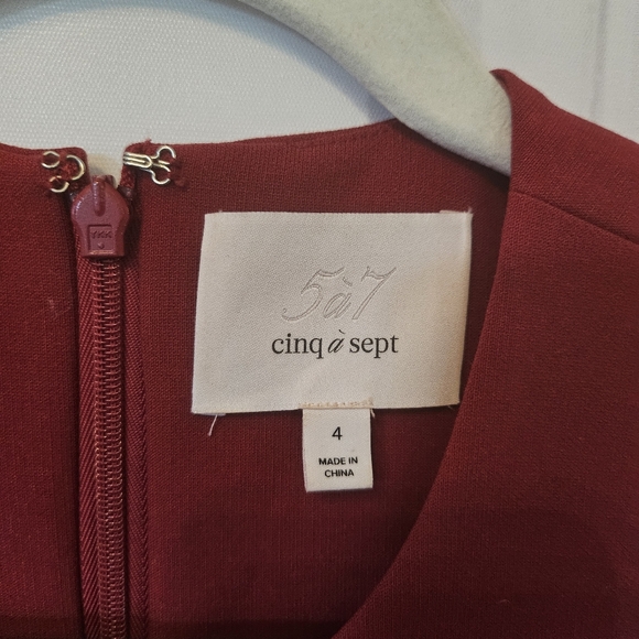 CINQ A SEPT Piper Ruffle Sheath Dress - Picture 6 of 12